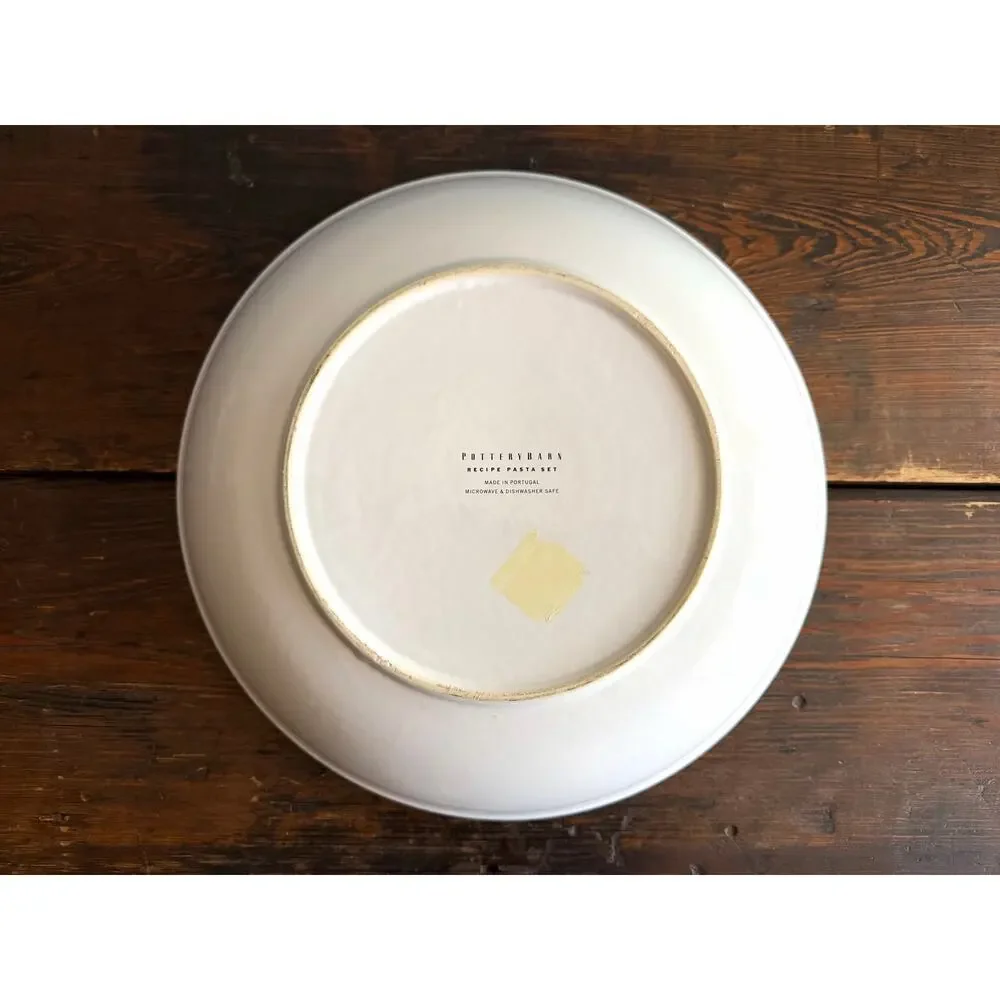 POTTERY BARN Recipe Pasta Serving Bowl